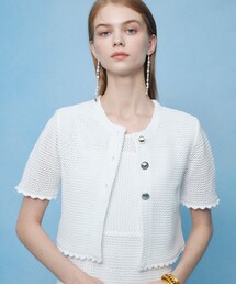 LOULOU WILLOUGHBY | 【LOULOU WILLOUGHBY】メッシュクロッシェボレロカーディガン(カーディガン/ボレロ)