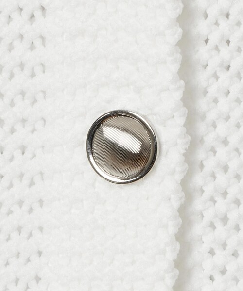 LOULOU WILLOUGHBY（ルルウィルビー）の「【LOULOU WILLOUGHBY】メッシュクロッシェボレロカーディガン（カーディガン/ボレロ・レディース・ブラック/オフホワイト・2）」の11枚目の写真