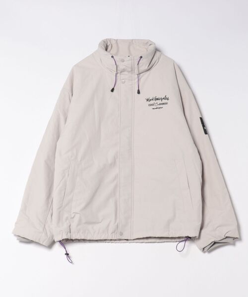 RiNc （リンク）の「【 MARKGONZALES 】 ナイロン中綿 スタンドネック ジャケット（ナイロンジャケット・メンズ・ライトグレー/ブラック・M/L/XL）」の2枚目の写真