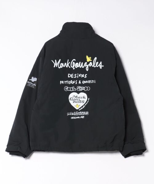 RiNc （リンク）の「【 MARKGONZALES 】 ナイロン中綿 スタンドネック ジャケット（ナイロンジャケット・メンズ・ライトグレー/ブラック・M/L/XL）」の3枚目の写真