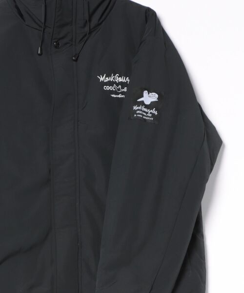 RiNc (リンク)の「【 MARK GONZALES 】 ナイロン中綿 スタンドネック ジャケット(ナイロンジャケット・メンズ・ライトグレー/ブラック・M/L/XL)」の5枚目の写真