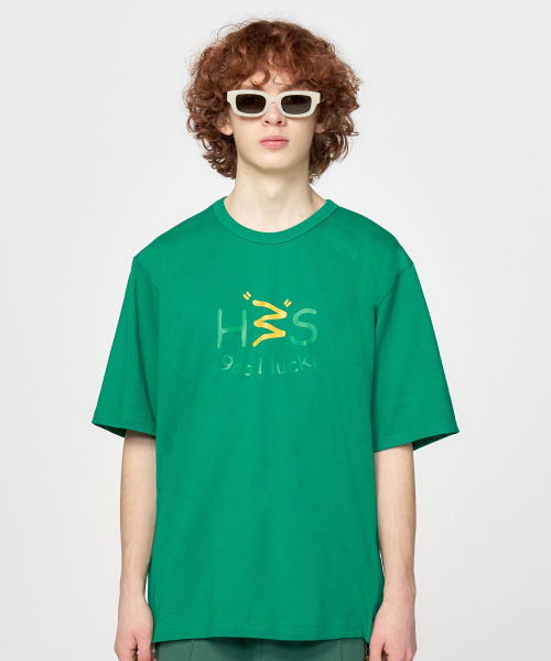 HONGWOOSUNG(ホンウソン)の「Snno3 T-Shirt_Green(Tシャツ/カットソー・メンズ・その他・S/M/L)」の1枚目の写真
