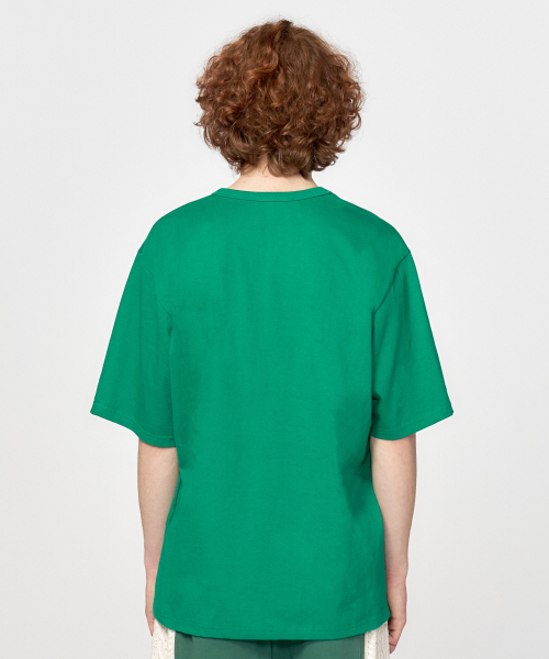 HONGWOOSUNG(ホンウソン)の「Snno3 T-Shirt_Green(Tシャツ/カットソー・メンズ・その他・S/M/L)」の2枚目の写真