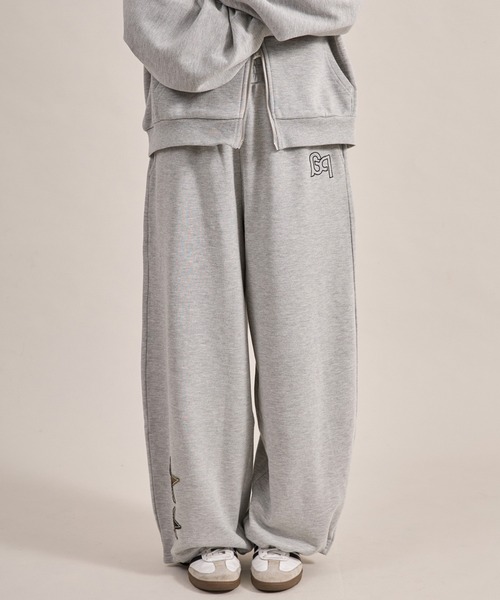 apres jour mignon（アプレジュールミニョン）の「【セットアップ着用可能】アップリケスウェットパンツ（スウェットパンツ・レディース・ネイビー/アイボリー/杢グレー・SMALL/LARGE/MEDIUM）」の6枚目の写真