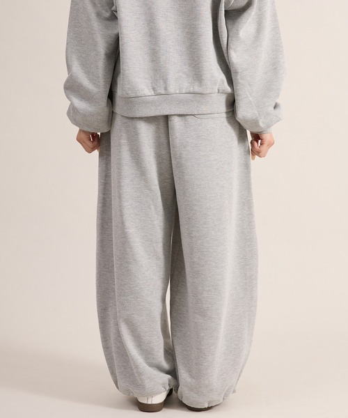 apres jour mignon（アプレジュールミニョン）の「【セットアップ着用可能】アップリケスウェットパンツ（スウェットパンツ・レディース・ネイビー/アイボリー/杢グレー・SMALL/LARGE/MEDIUM）」の8枚目の写真