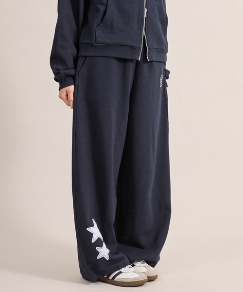 apres jour mignon（アプレジュールミニョン）の「【セットアップ着用可能】アップリケスウェットパンツ（スウェットパンツ・レディース・ネイビー/アイボリー/杢グレー・SMALL/LARGE/MEDIUM）」の9枚目の写真