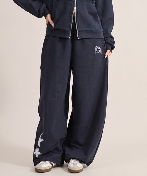 apres jour mignon（アプレジュールミニョン）の「【セットアップ着用可能】アップリケスウェットパンツ（スウェットパンツ・レディース・ネイビー/アイボリー/杢グレー・SMALL/LARGE/MEDIUM）」の10枚目の写真