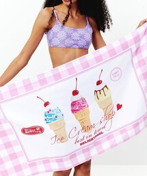 DELIGHTPOOL（ディライトプール）の「Ice cream Shop Beach Towel - Pink（タオル）」