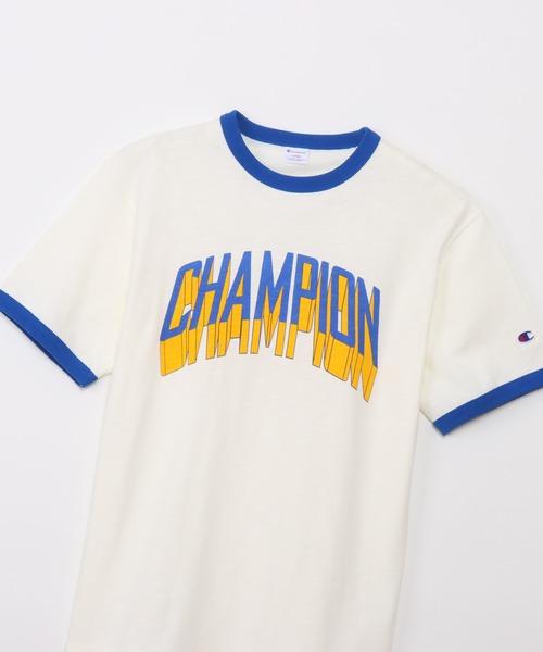 Champion(チャンピオン)の「【Champion/チャンピオン】メンズ メンズカジュアル ショートスリーブリンガーTシャツ(Tシャツ/カットソー・メンズ・ベージュ系その他3/ヘザーグレー/ホワイト・MEDIUM/X-LARGE/LARGE)」の4枚目の写真