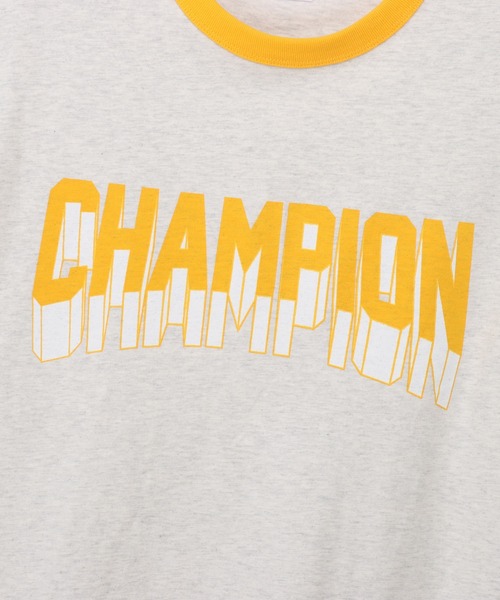 Champion(チャンピオン)の「【Champion/チャンピオン】メンズ メンズカジュアル ショートスリーブリンガーTシャツ(Tシャツ/カットソー・メンズ・ベージュ系その他3/ヘザーグレー/ホワイト・MEDIUM/X-LARGE/LARGE)」の6枚目の写真