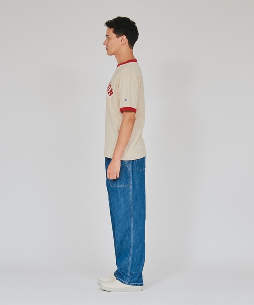 Champion(チャンピオン)の「【Champion/チャンピオン】メンズ メンズカジュアル ショートスリーブリンガーTシャツ(Tシャツ/カットソー・メンズ・ベージュ系その他3/ヘザーグレー/ホワイト・MEDIUM/X-LARGE/LARGE)」の13枚目の写真