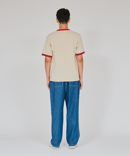 Champion(チャンピオン)の「【Champion/チャンピオン】メンズ メンズカジュアル ショートスリーブリンガーTシャツ(Tシャツ/カットソー・メンズ・ベージュ系その他3/ヘザーグレー/ホワイト・MEDIUM/X-LARGE/LARGE)」の14枚目の写真