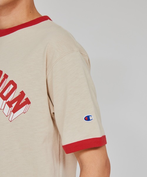 Champion(チャンピオン)の「【Champion/チャンピオン】メンズ メンズカジュアル ショートスリーブリンガーTシャツ(Tシャツ/カットソー・メンズ・ベージュ系その他3/ヘザーグレー/ホワイト・MEDIUM/X-LARGE/LARGE)」の10枚目の写真