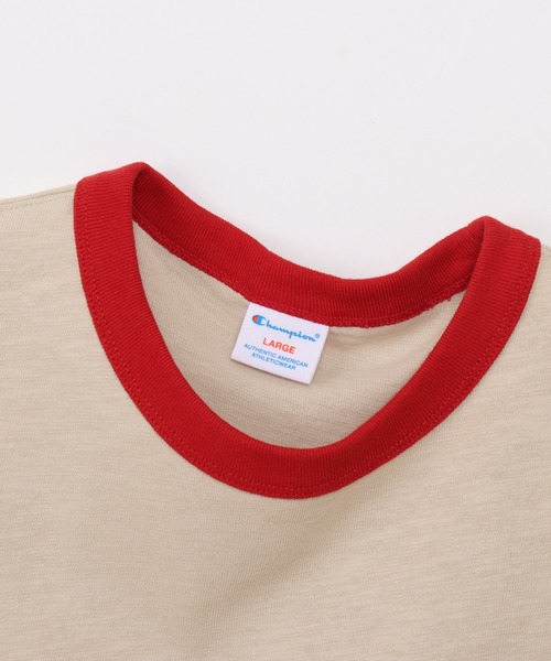 Champion(チャンピオン)の「【Champion/チャンピオン】メンズ メンズカジュアル ショートスリーブリンガーTシャツ(Tシャツ/カットソー・メンズ・ベージュ系その他3/ヘザーグレー/ホワイト・MEDIUM/X-LARGE/LARGE)」の18枚目の写真