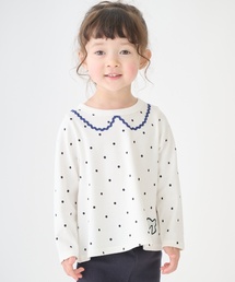 petit main（プティマイン）の「【プティプラ】GIRLS長袖Tシャツ（Tシャツ/カットソー）」