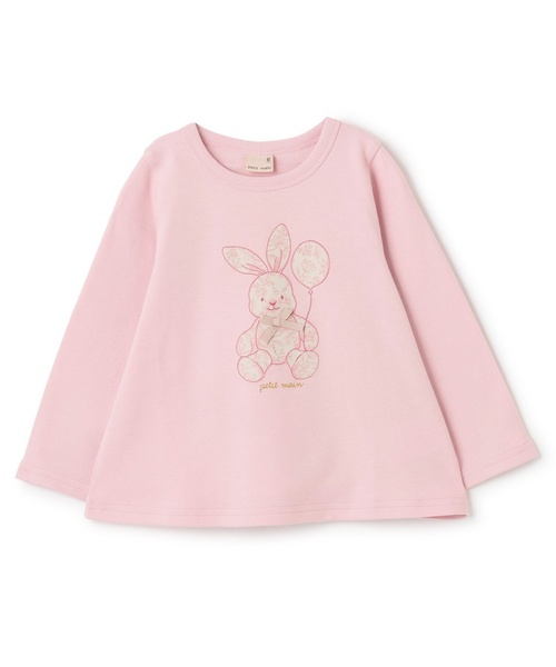 petit main（プティマイン）の「【プティプラ】GIRLS長袖Tシャツ（Tシャツ/カットソー・キッズ・ライトグリーン/ピンク/ライトブルー/アイボリー/ライトピンク/ネイビー/イエロー/ドット/オフホワイト/ラベンダー・90cm/80ｃｍ/130cm/100cm/110cm/120cm）」の22枚目の写真