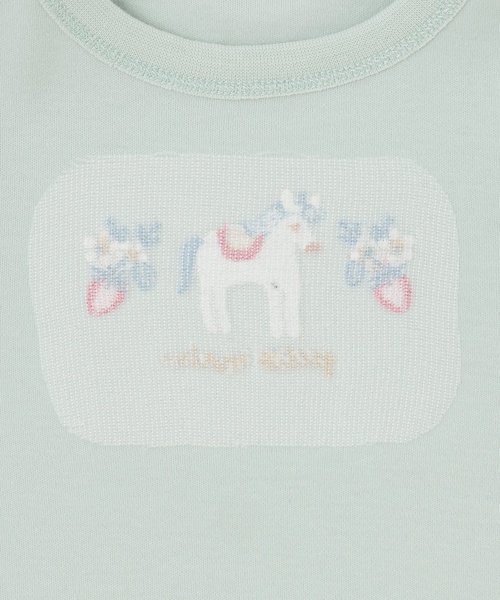 petit main(プティマイン)の「【プティプラ】GIRLS長袖Tシャツ(Tシャツ/カットソー・キッズ・ライトグリーン/ピンク/ライトブルー/アイボリー/ライトピンク/ネイビー/イエロー/ドット/オフホワイト/ラベンダー・90cm/80cm/130cm/100cm/110cm/120cm)」の19枚目の写真