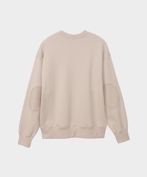 CINOH(チノ)の「HELENE SWEAT ELBOW PATCH DETAIL PULLOVER(スウェット・メンズ・ベージュ/ブラック・46/38)」の18枚目の写真