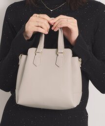 ITS'DEMO | ＜楽もち＞軽量PU三層2WAYトート(ハンドバッグ)