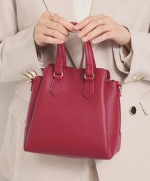 ITS'DEMO | ＜楽もち＞軽量PU三層2WAYトート(ハンドバッグ)