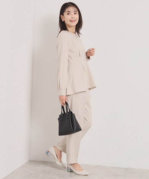 ITS'DEMO（イッツデモ）の「＜楽もち＞軽量PU三層2WAYトート（ハンドバッグ・レディース・ワインレッド/ライトグレー/ブラック・00）」の12枚目の写真