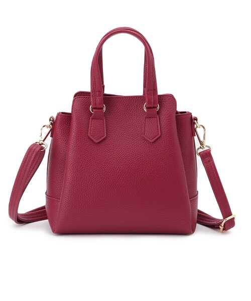 ITS'DEMO（イッツデモ）の「＜楽もち＞軽量PU三層2WAYトート（ハンドバッグ・レディース・ワインレッド/ライトグレー/ブラック・00）」の17枚目の写真