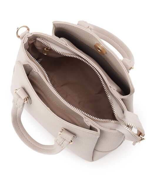 ITS'DEMO（イッツデモ）の「＜楽もち＞軽量PU三層2WAYトート（ハンドバッグ・レディース・ワインレッド/ライトグレー/ブラック・00）」の22枚目の写真