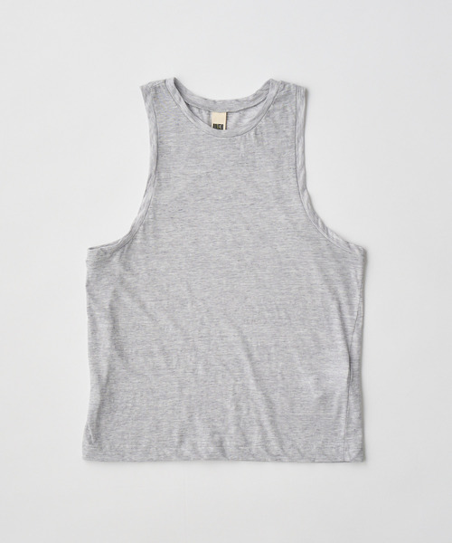 UNFIL(アンフィル)の「UNFIL アンフィル / fine slub yarn layered top ファインスラブヤーンレイヤードトップス / WXSP-UW141(Tシャツ/カットソー・レディース・ライトグレー/コバルトブルー/キャメル・1)」の8枚目の写真