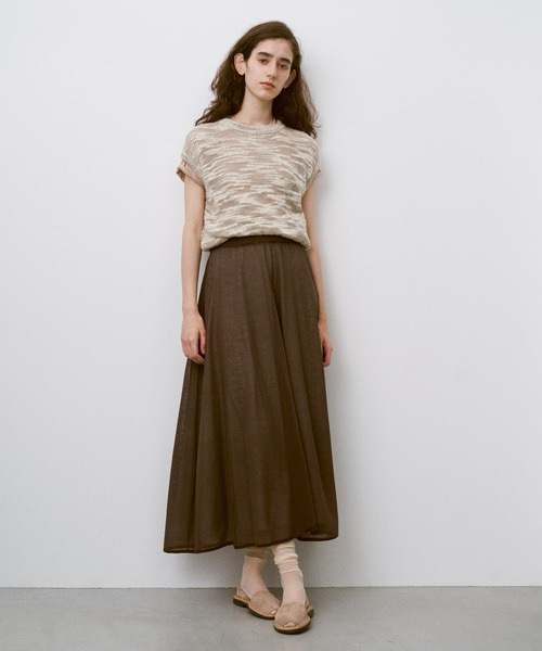 UNFIL(アンフィル)の「UNFIL アンフィル / fine slub yarn layered top ファインスラブヤーンレイヤードトップス / WXSP-UW141(Tシャツ/カットソー・レディース・ライトグレー/コバルトブルー/キャメル・1)」の13枚目の写真