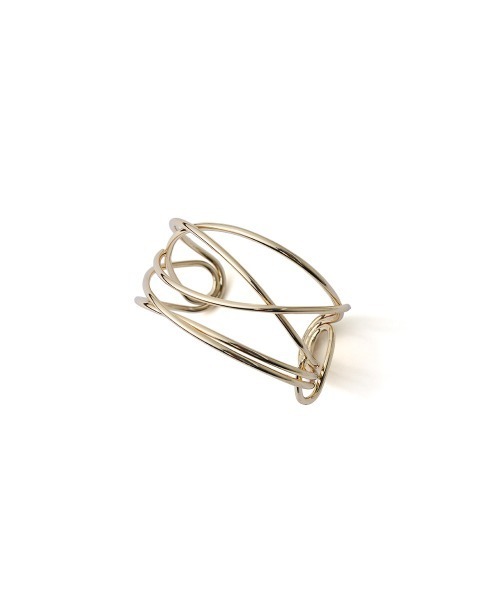 marjour(マージュール)の「CROSS LINE WIRE BANGLE(バングル/リストバンド・レディース・シルバー/ゴールド・FREE)」の6枚目の写真