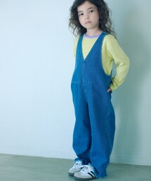green label relaxing（グリーンレーベルリラクシング）の「デニム サロペット / キッズ  100cm-160cm（サロペット/オーバーオール）」