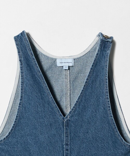 green label relaxing（グリーンレーベルリラクシング）の「デニム サロペット / キッズ  100cm-160cm（サロペット/オーバーオール・キッズ・ライトブルー/コバルトブルー・160cm/120cm/140cm/100cm/150cm/130cm/110cm）」の9枚目の写真