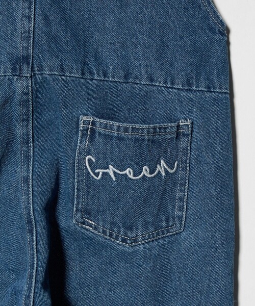 green label relaxing（グリーンレーベルリラクシング）の「デニム サロペット / キッズ  100cm-160cm（サロペット/オーバーオール・キッズ・ライトブルー/コバルトブルー・160cm/120cm/140cm/100cm/150cm/130cm/110cm）」の12枚目の写真