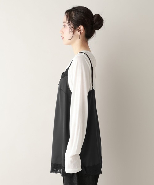 RAGEBLUE(レイジブルー)の「ランジェリーキャミワンピース(キャミソール・レディース・ブラック/ブルー/オフホワイト・FREE)」の11枚目の写真