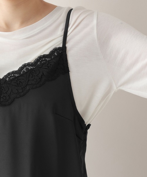 RAGEBLUE(レイジブルー)の「ランジェリーキャミワンピース(キャミソール・レディース・ブラック/ブルー/オフホワイト・FREE)」の13枚目の写真