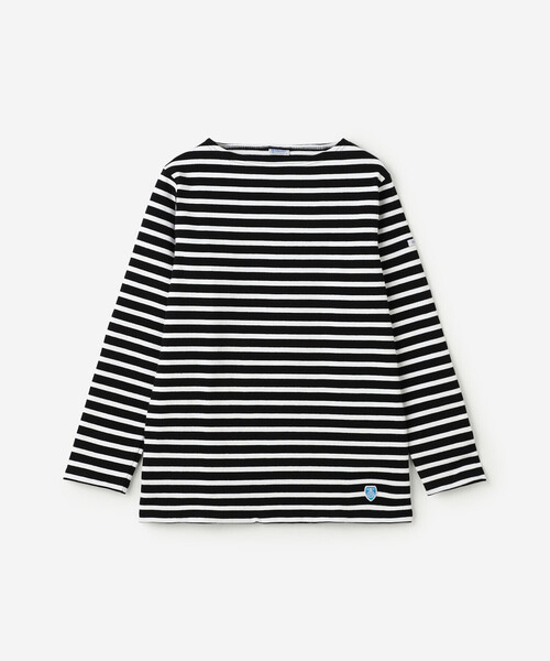 ORCIVAL（オーシバル）の「ORCIVAL | コットンロード ボートネック フレンチバスクTシャツ WOMEN（Tシャツ/カットソー・レディース・ブラック/ホワイト系その他5/イエロー系その他/ブルー系その他2/ブラック系その他/ブルー系その他/ホワイト/レッド系その他/グレー系その他・2/1）」の4枚目の写真