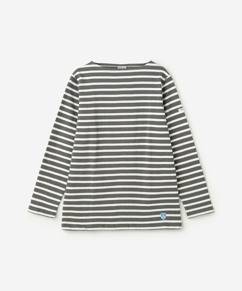 ORCIVAL（オーシバル）の「ORCIVAL | コットンロード ボートネック フレンチバスクTシャツ WOMEN（Tシャツ/カットソー・レディース・ブラック/ホワイト系その他5/イエロー系その他/ブルー系その他2/ブラック系その他/ブルー系その他/ホワイト/レッド系その他/グレー系その他・2/1）」の5枚目の写真