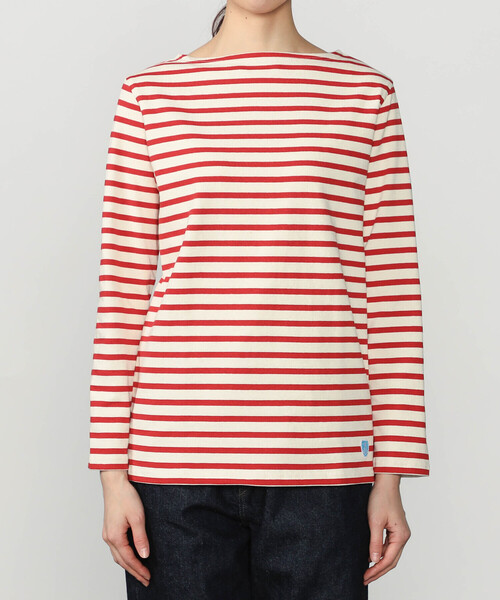 ORCIVAL（オーシバル）の「ORCIVAL | コットンロード ボートネック フレンチバスクTシャツ WOMEN（Tシャツ/カットソー・レディース・ブラック/ホワイト系その他5/イエロー系その他/ブルー系その他2/ブラック系その他/ブルー系その他/ホワイト/レッド系その他/グレー系その他・2/1）」の20枚目の写真