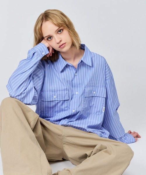 sov double standard clothing  シャツ  ストライプ DOUBLE STANDARD CLOTHING（ダブルスタンダードクロージング）の