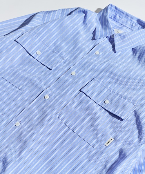 WETTEMPT（ウィテンプト）の「DOUBLE POCKET STRIPE SHIRT / ダブルポケットストライプシャツ（シャツ/ブラウス・メンズ・サックスブルー/ブルー・SMALL/MEDIUM/LARGE）」の19枚目の写真