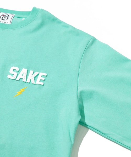 go slow caravan(ゴースローキャラバン)の「YOIDORE/酔いどれ KAMINARISAMA ロンTEE(Tシャツ/カットソー・メンズ・ホワイト/ライトグリーン・MEDIUM/LARGE/X-LARGE)」の10枚目の写真