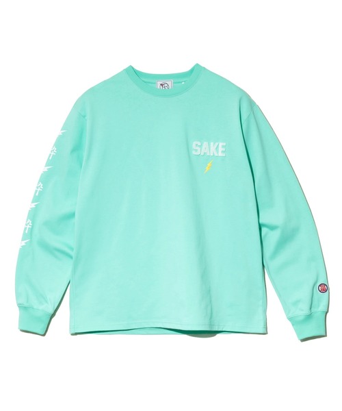 go slow caravan(ゴースローキャラバン)の「YOIDORE/酔いどれ KAMINARISAMA ロンTEE(Tシャツ/カットソー・メンズ・ホワイト/ライトグリーン・MEDIUM/LARGE/X-LARGE)」の15枚目の写真
