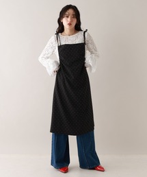 RAGEBLUE | ギャザードットキャミワンピース/セットアップ対応(ワンピース)