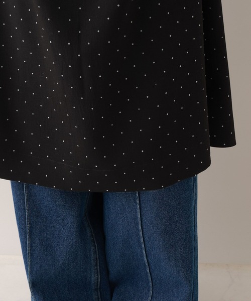 RAGEBLUE(レイジブルー)の「ギャザードットキャミワンピース/セットアップ対応(ワンピース・レディース・ブラック/ネイビー・FREE)」の13枚目の写真