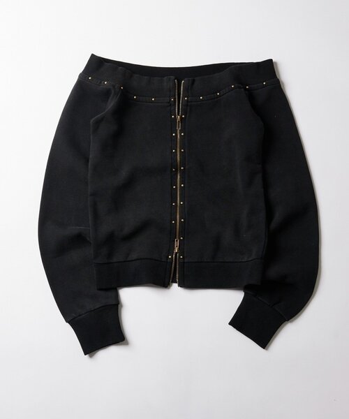 WHO'S WHO gallery（フーズフーギャラリー）の「フロントジップスタッズオフショル（Tシャツ/カットソー・レディース・アイボリー/カーキ/チャコールグレー・FREE）」の21枚目の写真