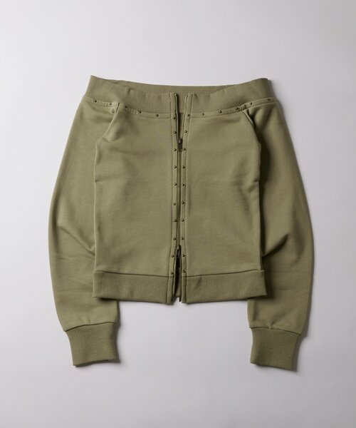 WHO'S WHO gallery（フーズフーギャラリー）の「フロントジップスタッズオフショル（Tシャツ/カットソー・レディース・アイボリー/カーキ/チャコールグレー・FREE）」の22枚目の写真