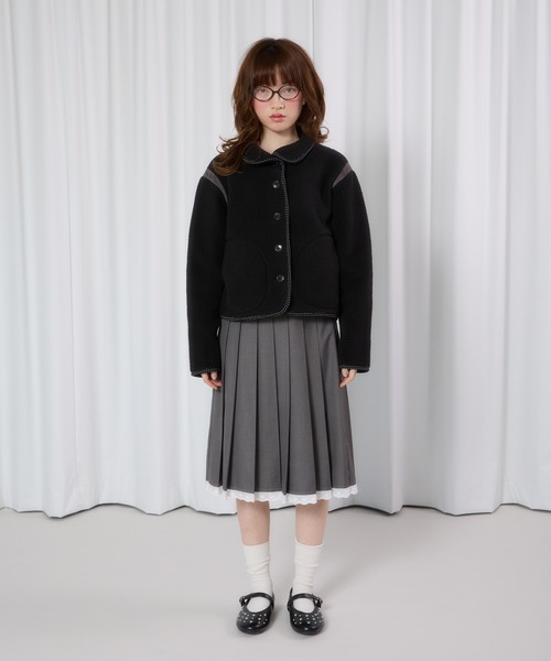 FCMM(エフシーエムエム)の「【日本限定】FLEECE JACKET /フリースジャケット(その他アウター・レディース・アイボリー/ブラック・MEDIUM/SMALL)」の7枚目の写真