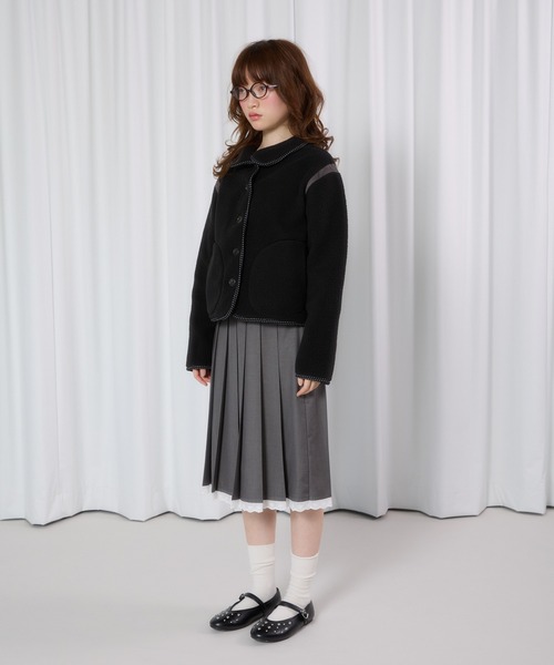 FCMM(エフシーエムエム)の「【日本限定】FLEECE JACKET /フリースジャケット(その他アウター・レディース・アイボリー/ブラック・MEDIUM/SMALL)」の8枚目の写真