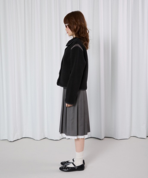 FCMM(エフシーエムエム)の「【日本限定】FLEECE JACKET /フリースジャケット(その他アウター・レディース・アイボリー/ブラック・MEDIUM/SMALL)」の9枚目の写真