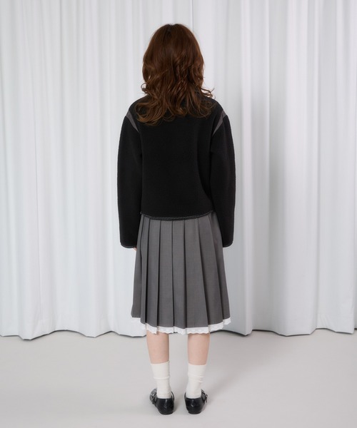 FCMM(エフシーエムエム)の「【日本限定】FLEECE JACKET /フリースジャケット(その他アウター・レディース・アイボリー/ブラック・MEDIUM/SMALL)」の10枚目の写真